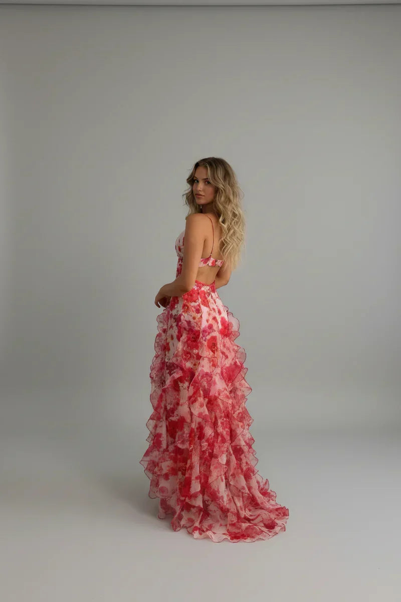 Gabrielle • Vestido Ruffle maxi