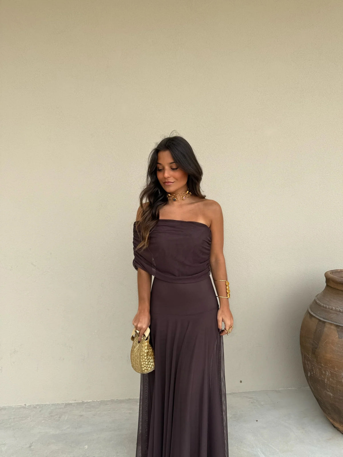 Vestido Toledo en color marrón