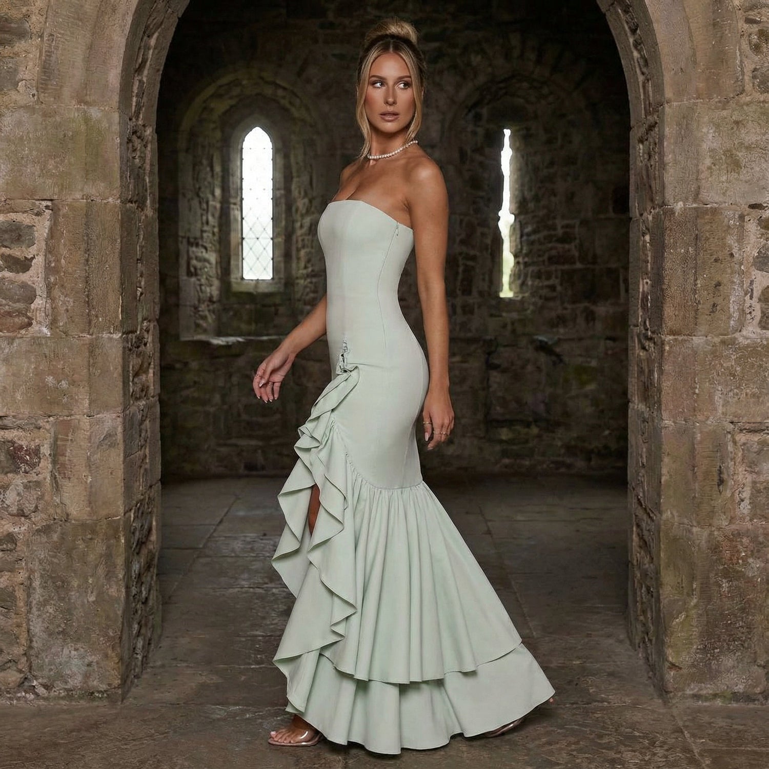 Xyrelle - Vestido maxi sin mangas