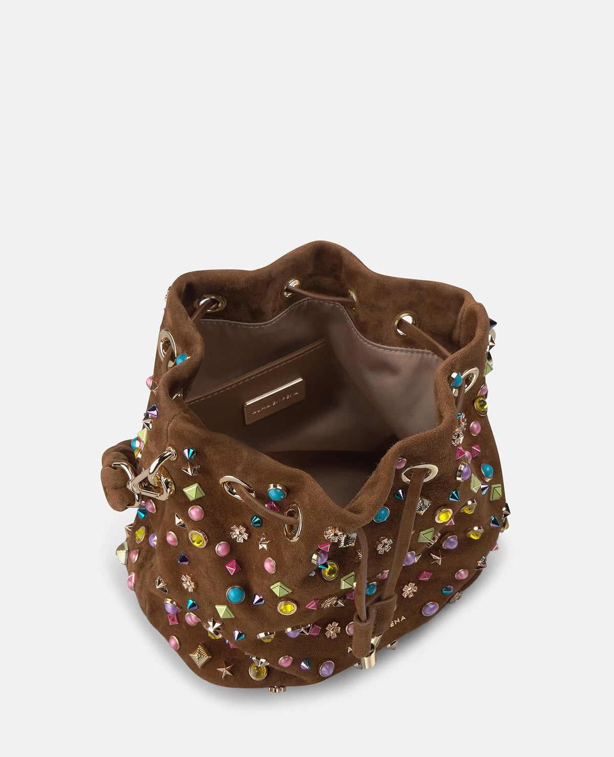 BOLSO BOMBONERA TACHUELAS COLORES