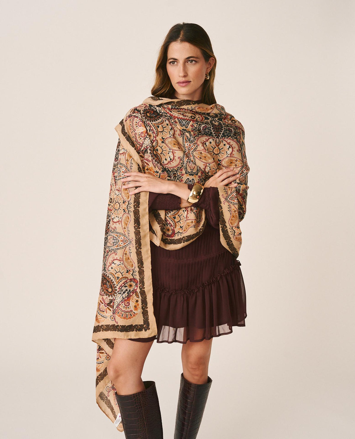 BUFANDA RECTANGULAR ESTAMPADA