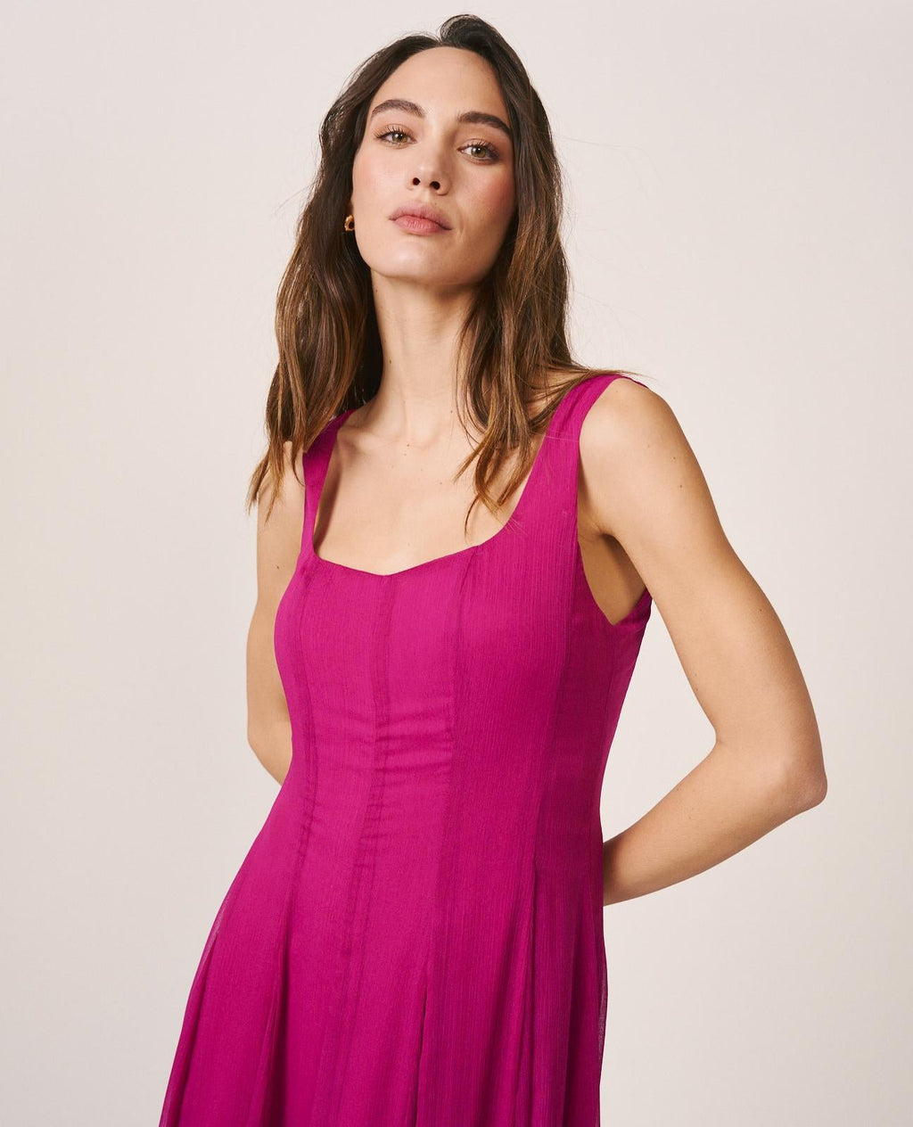 VESTIDO MIDI GASA