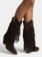 BOTA COWBOY DE ANTE CON FLECOS