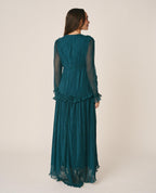 VESTIDO LARGO PLISADO