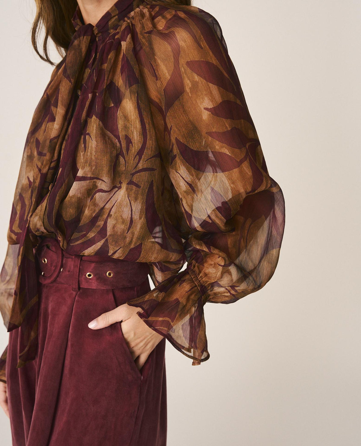 BLUSA GASA FLORAL