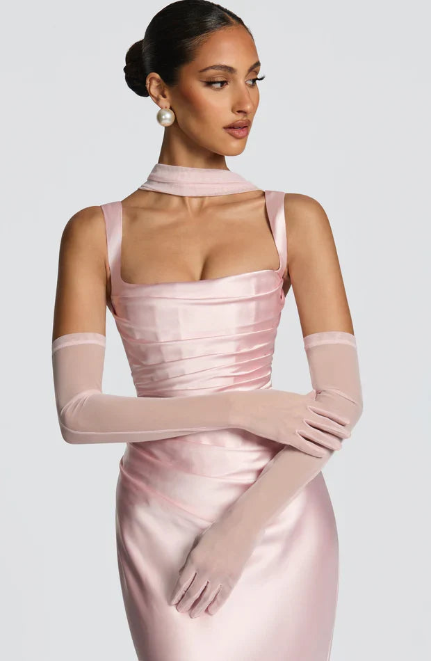 Calanthe • Vestido Satinado Maxi