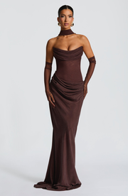 Celestia • Maxi Dress Sunset Sculpt