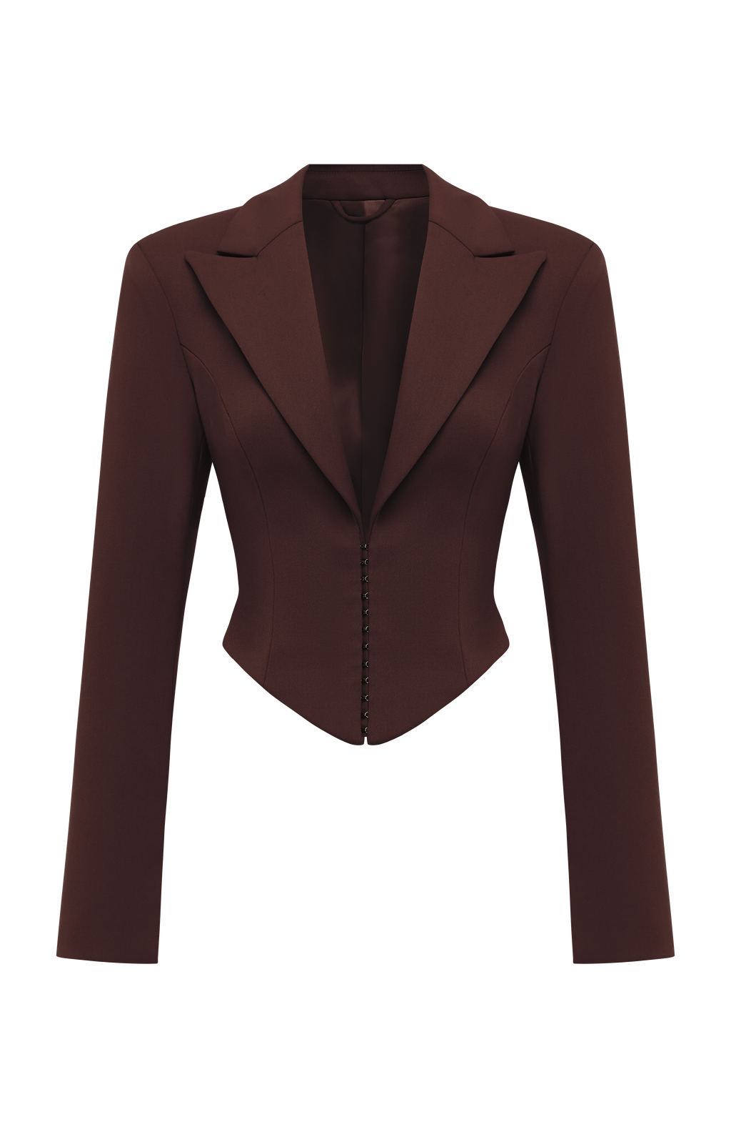 Blazer Corto Agatha - Marrón Ciruela