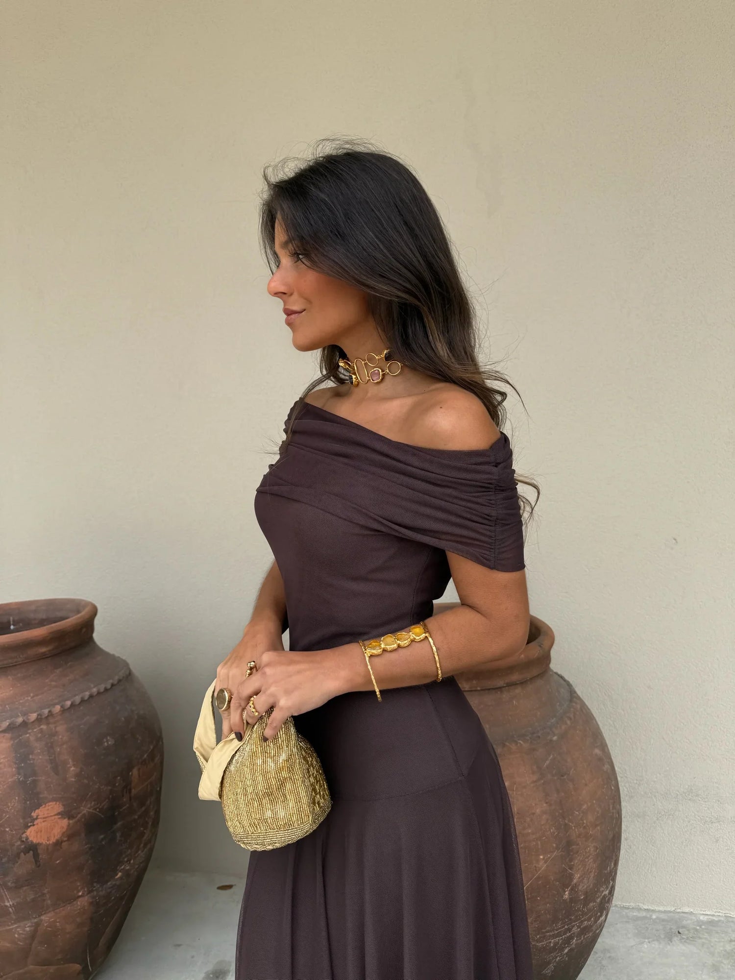 Vestido Toledo en color marrón