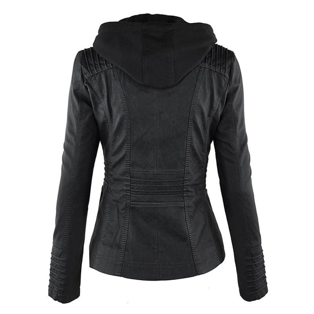 Chaqueta Flavia en negro, vista trasera