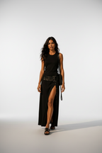 Vestido Maxi con Cinturón