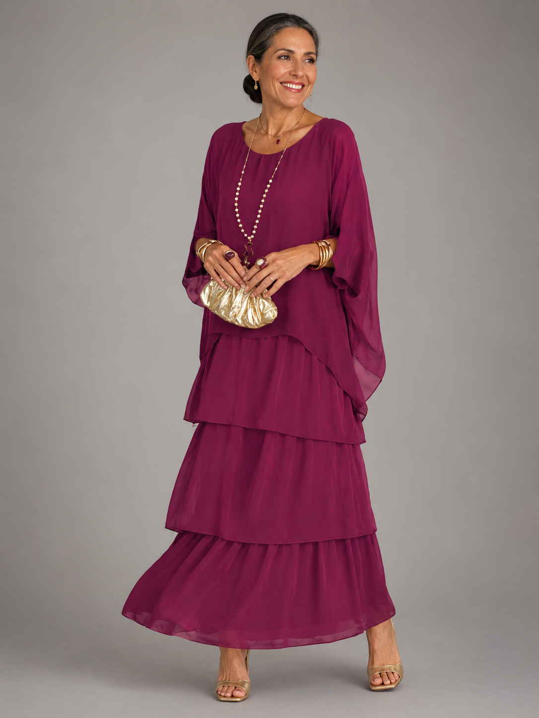 Lara™ · Vestido Maxi Fluido