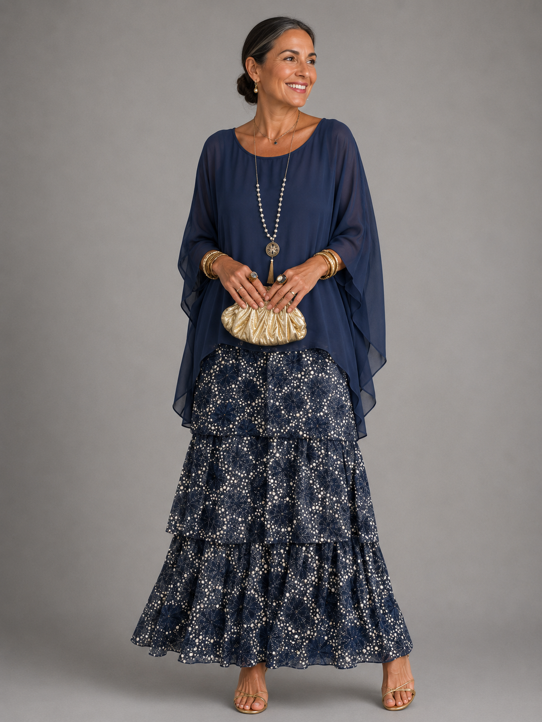 Lara™ · Vestido Maxi Fluido