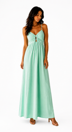 Delia - Vestido maxi con caida
