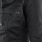 Detalle de la chaqueta Flavia: nervaduras del puño