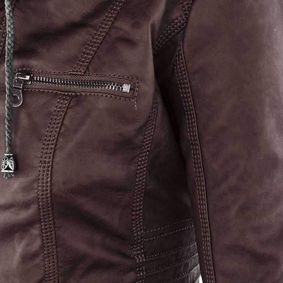 Detalle de la chaqueta Flavia: interior de punto