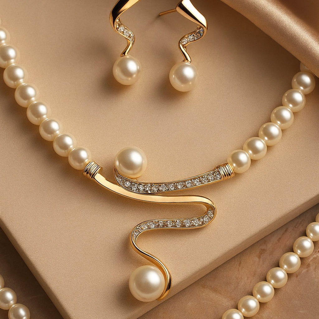 Set de Joyas Elegante con Perlas