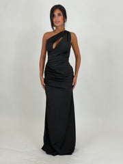 Selene · Vestido Maxi Asimétrico Drapeado
