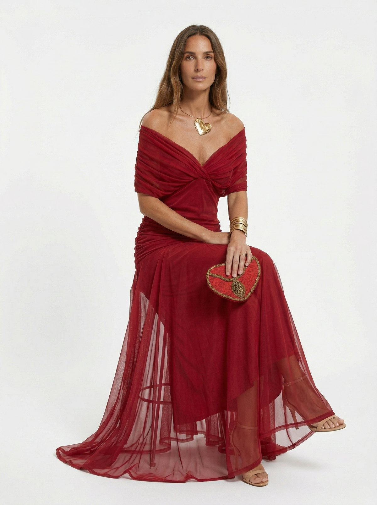 Nora | Vestido largo con escote en v