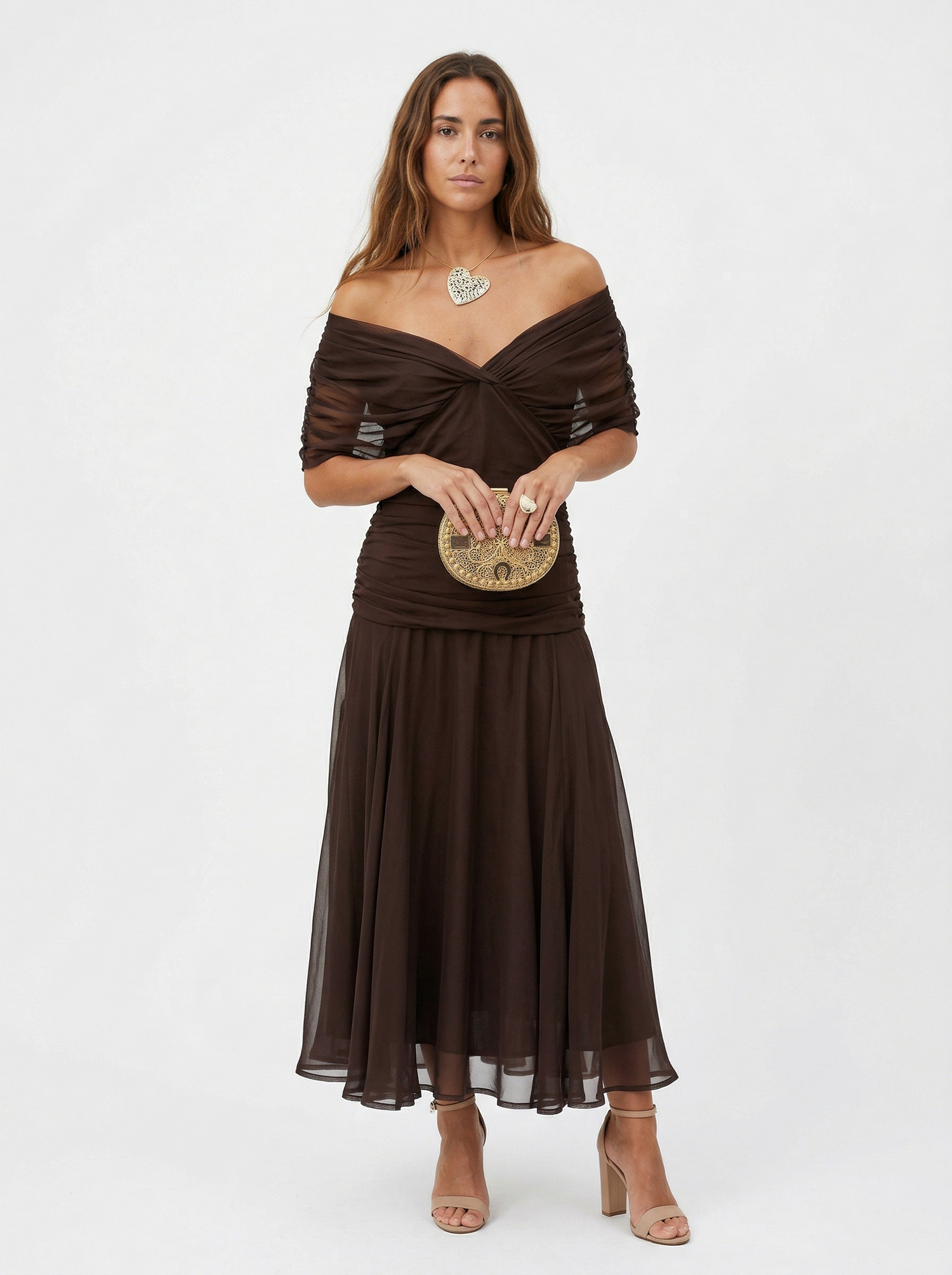 Nora | Vestido largo con escote en v
