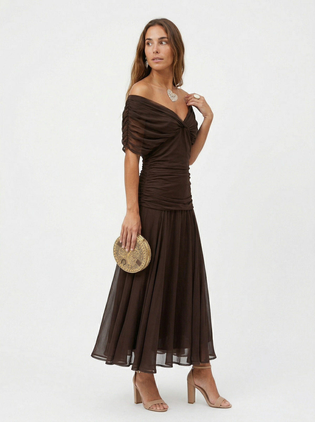 Nora | Vestido largo con escote en v