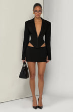 Blazer Corto Agatha - Negro
