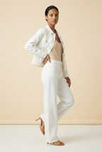 Aveline · Vaqueros wide leg en crudo