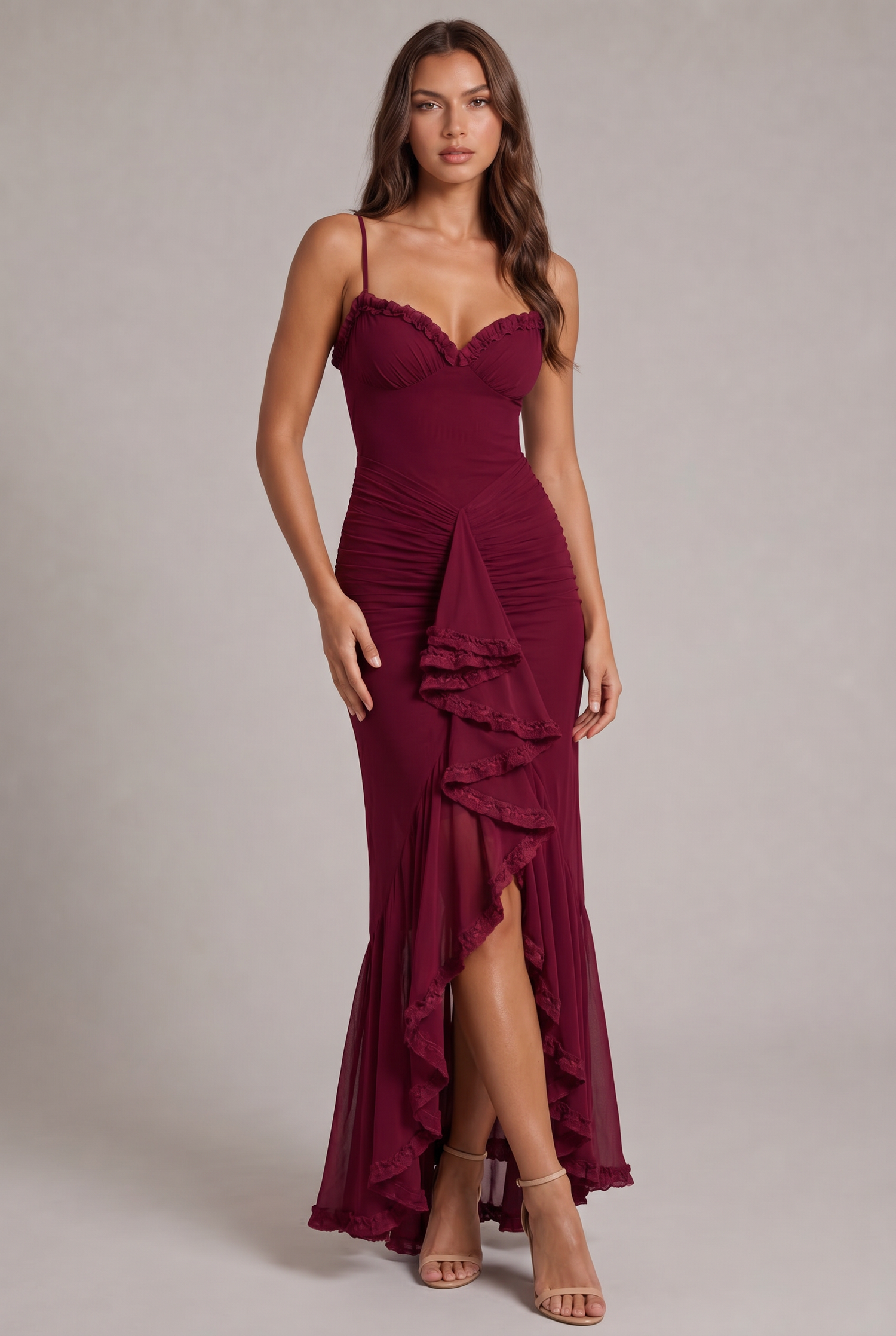 Gabbi • Vestido Maxi con Volantes