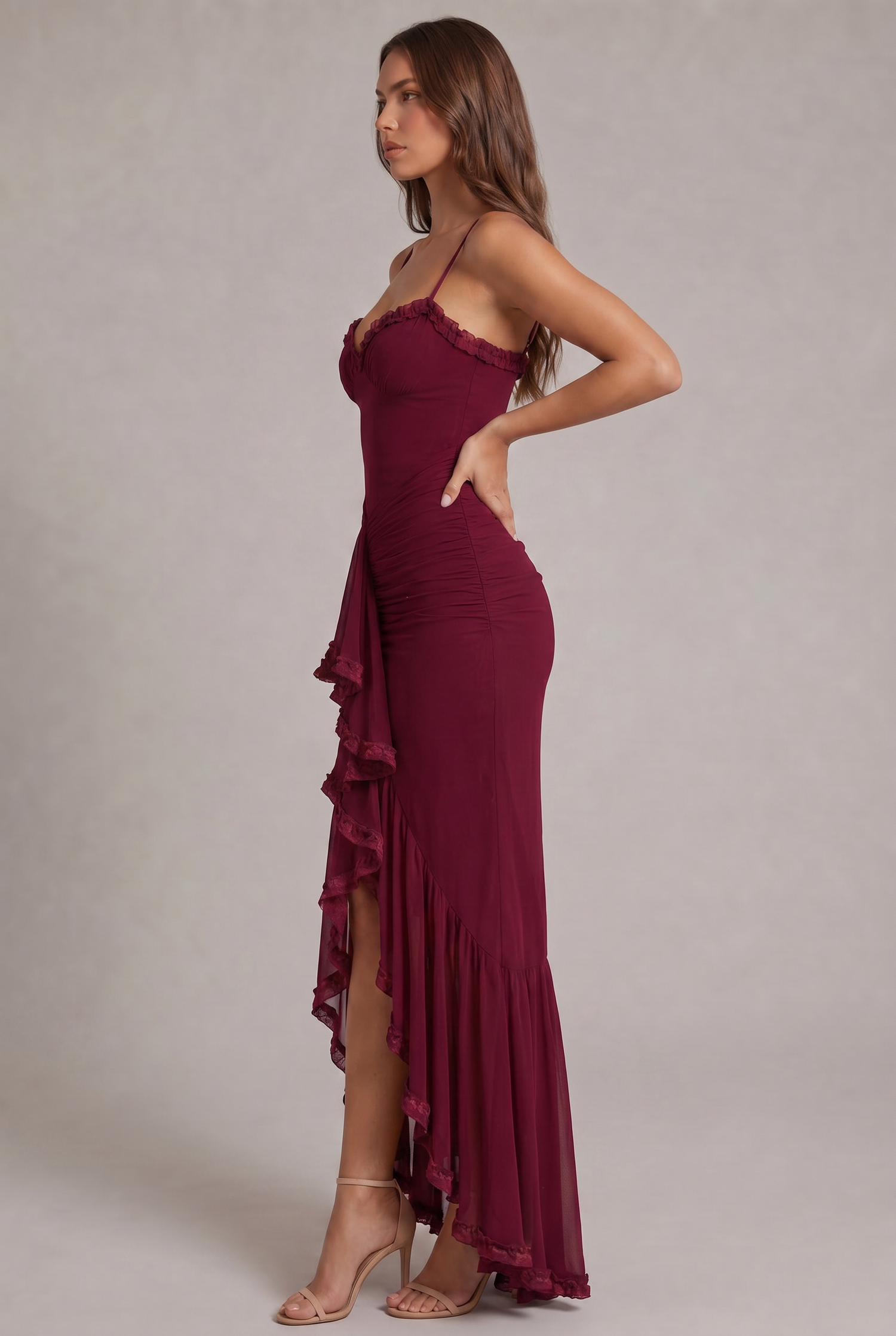 Gabbi • Vestido Maxi con Volantes