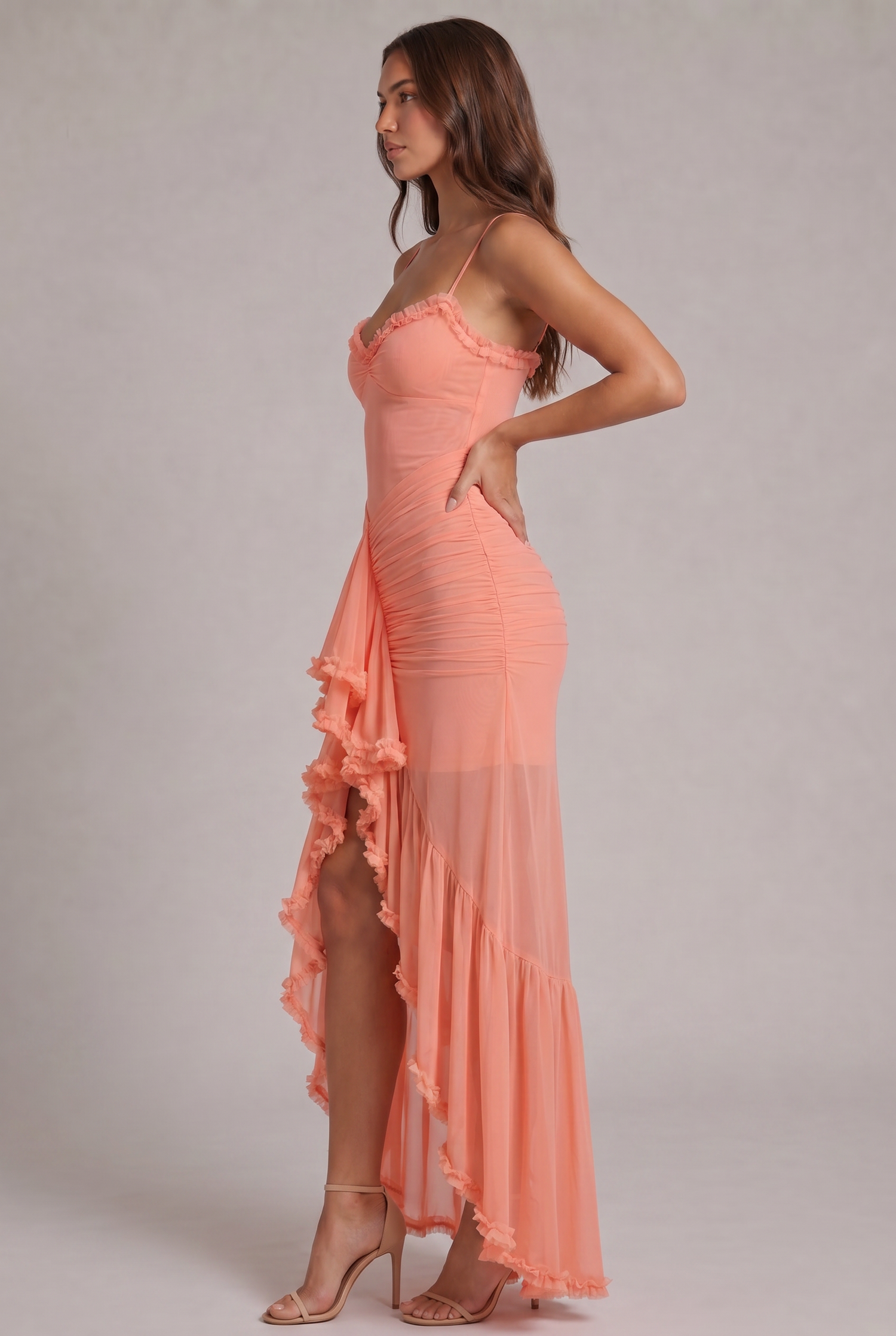 Gabbi • Vestido Maxi con Volantes