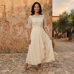 LEIRE MARÍN | VESTIDO DE GASA ELEGANTE