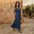 LEIRE MARÍN | VESTIDO DE GASA ELEGANTE