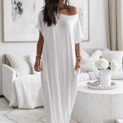 Vestido Altea™ | Caída fluida y hombro asimétrico
