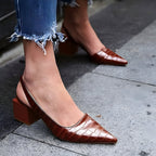 Graziella - Zapatos de tacón con punta ancha