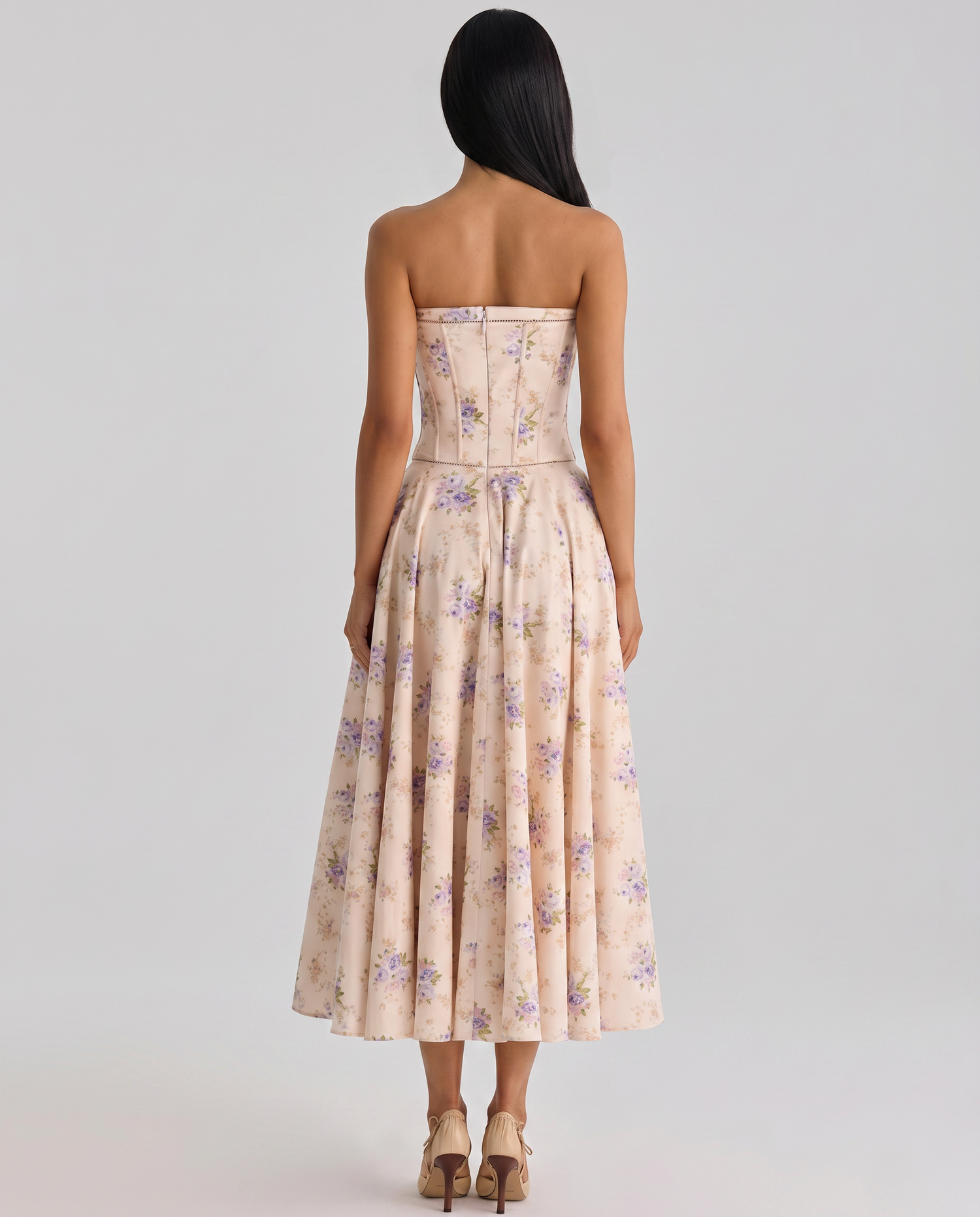 Deanne • Vestido Maxi Sin Mangas con Cuerpo de Corsé