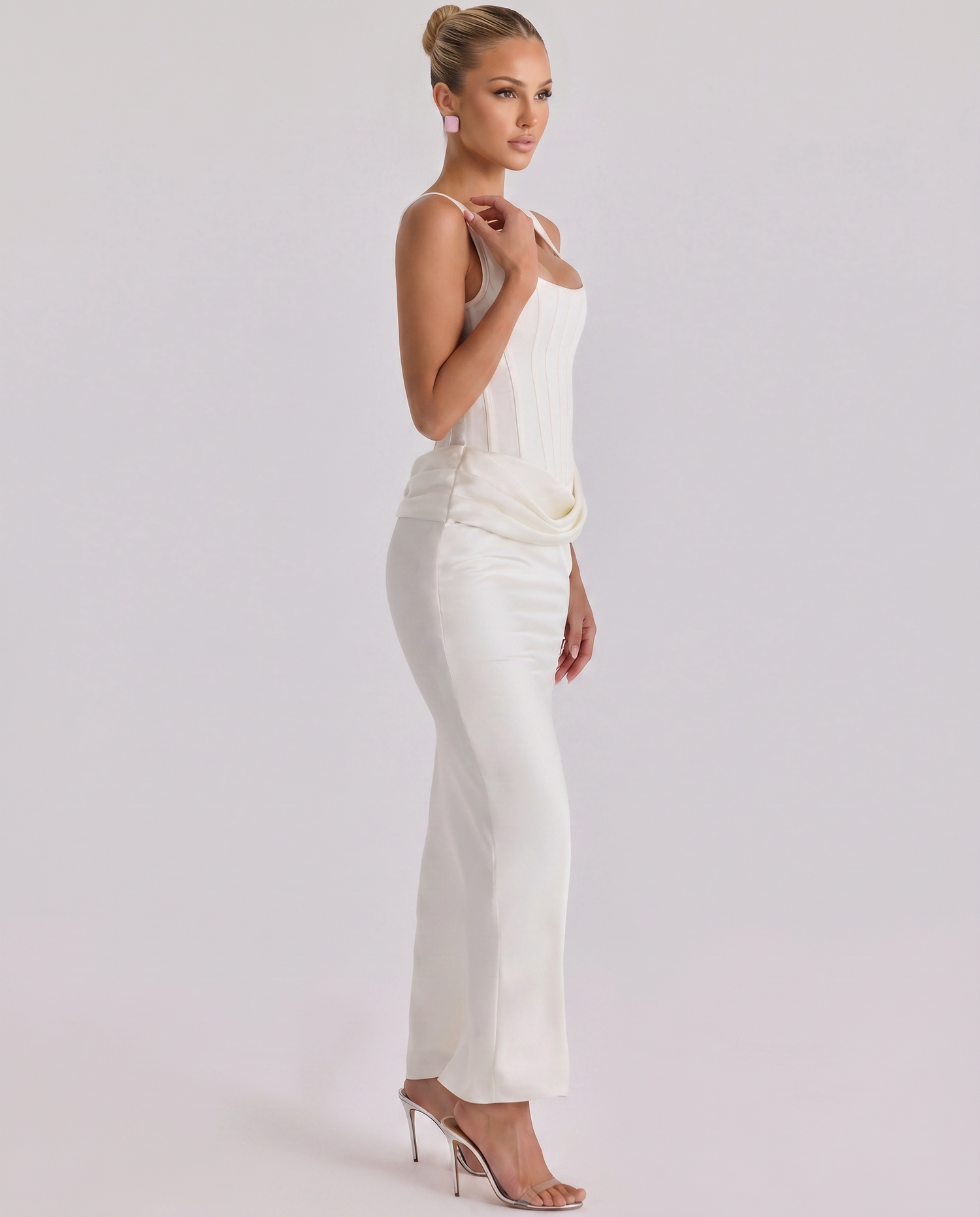 Odette • Maxi Estructurado con Falda Drapada