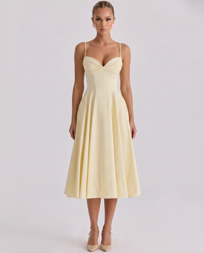 Maisie • Midi Plisado con Tirantes Ajustables