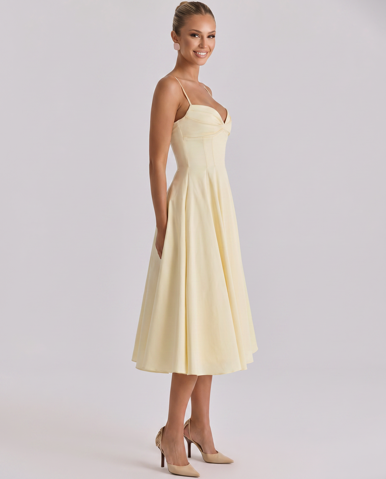 Maisie • Midi Plisado con Tirantes Ajustables