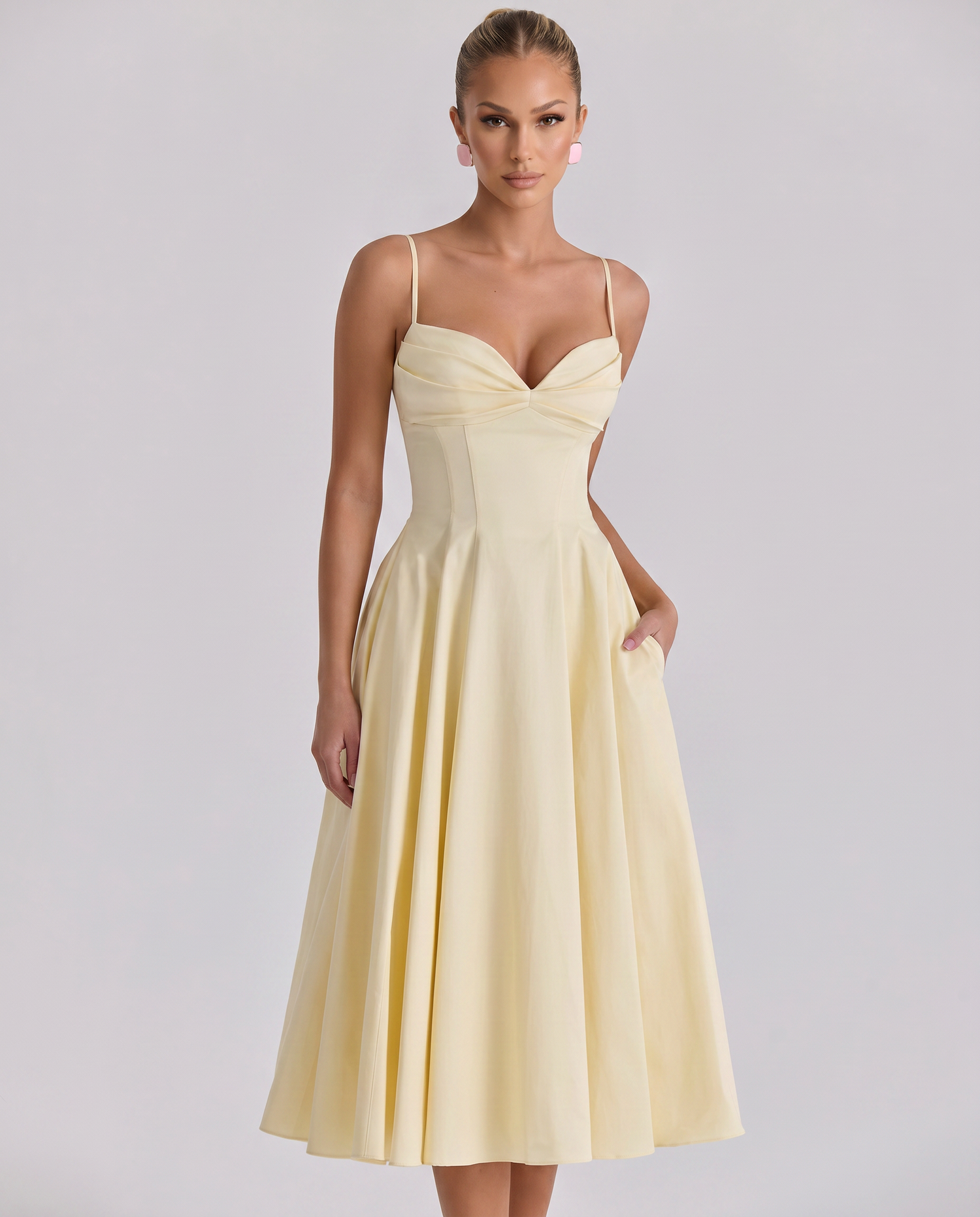 Maisie • Midi Plisado con Tirantes Ajustables