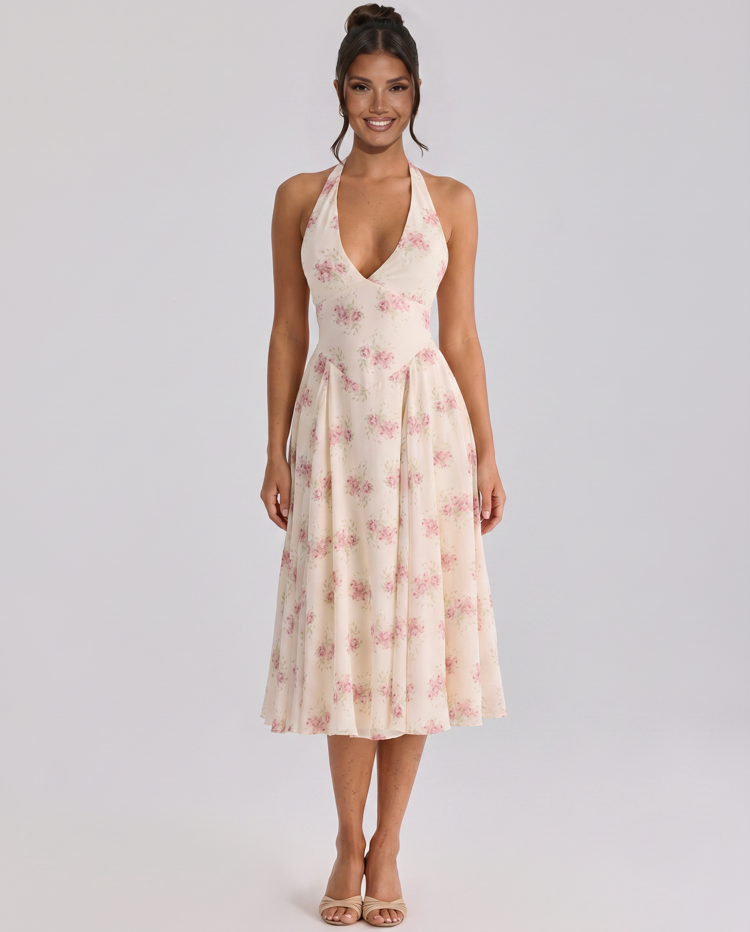 Annika • Midi Halter Espalda Descubierta