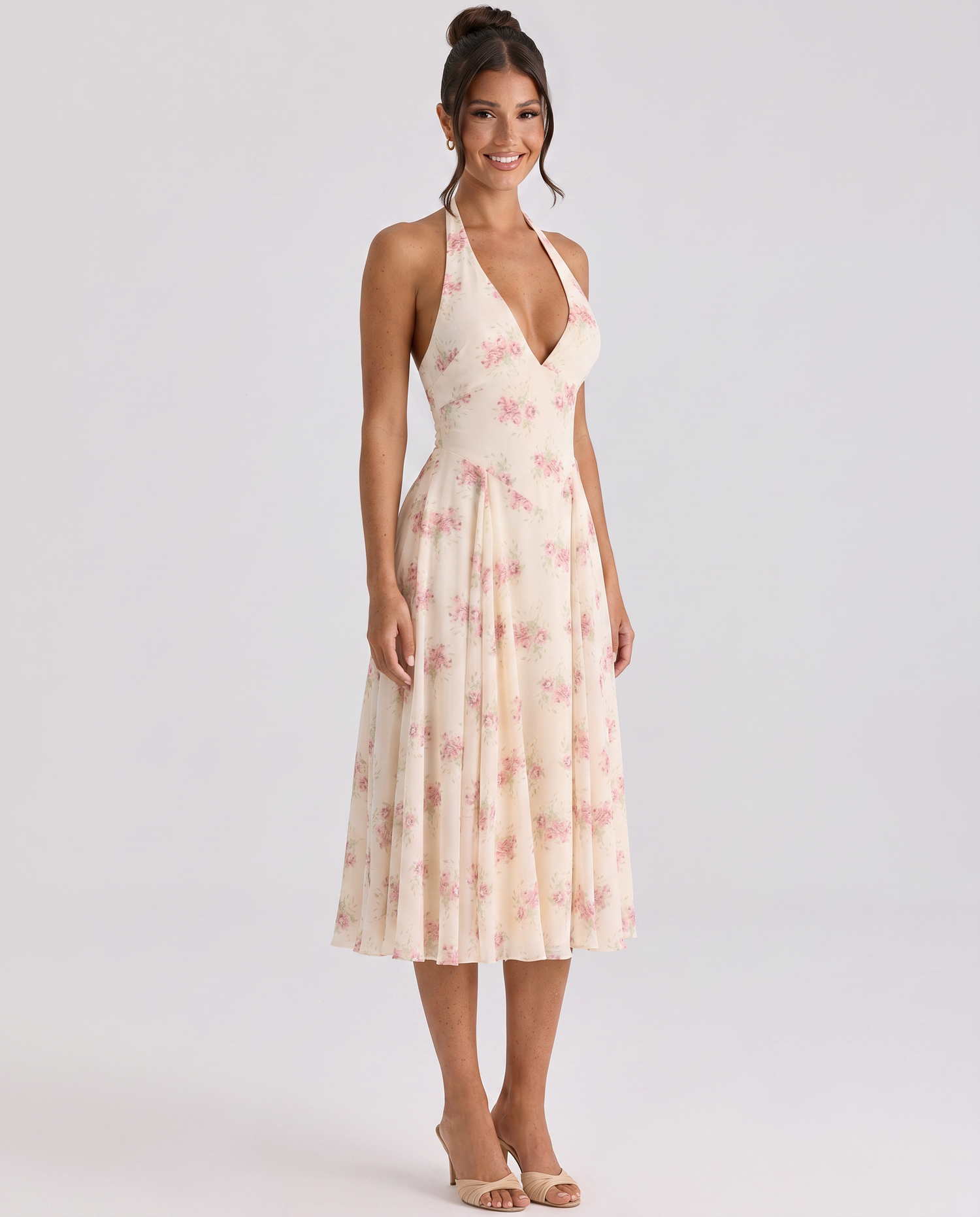 Annika • Midi Halter Espalda Descubierta