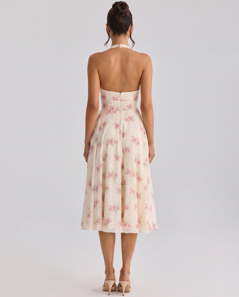 Annika • Midi Halter Espalda Descubierta