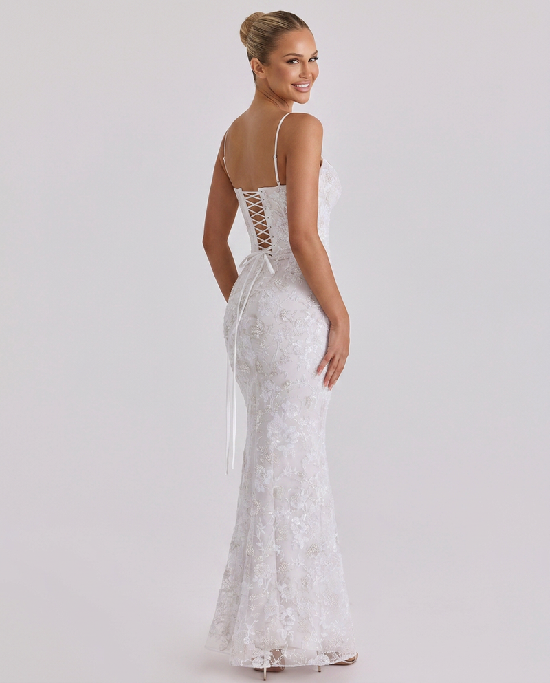 Daphne • Vestido Novia Maxi con Perlas