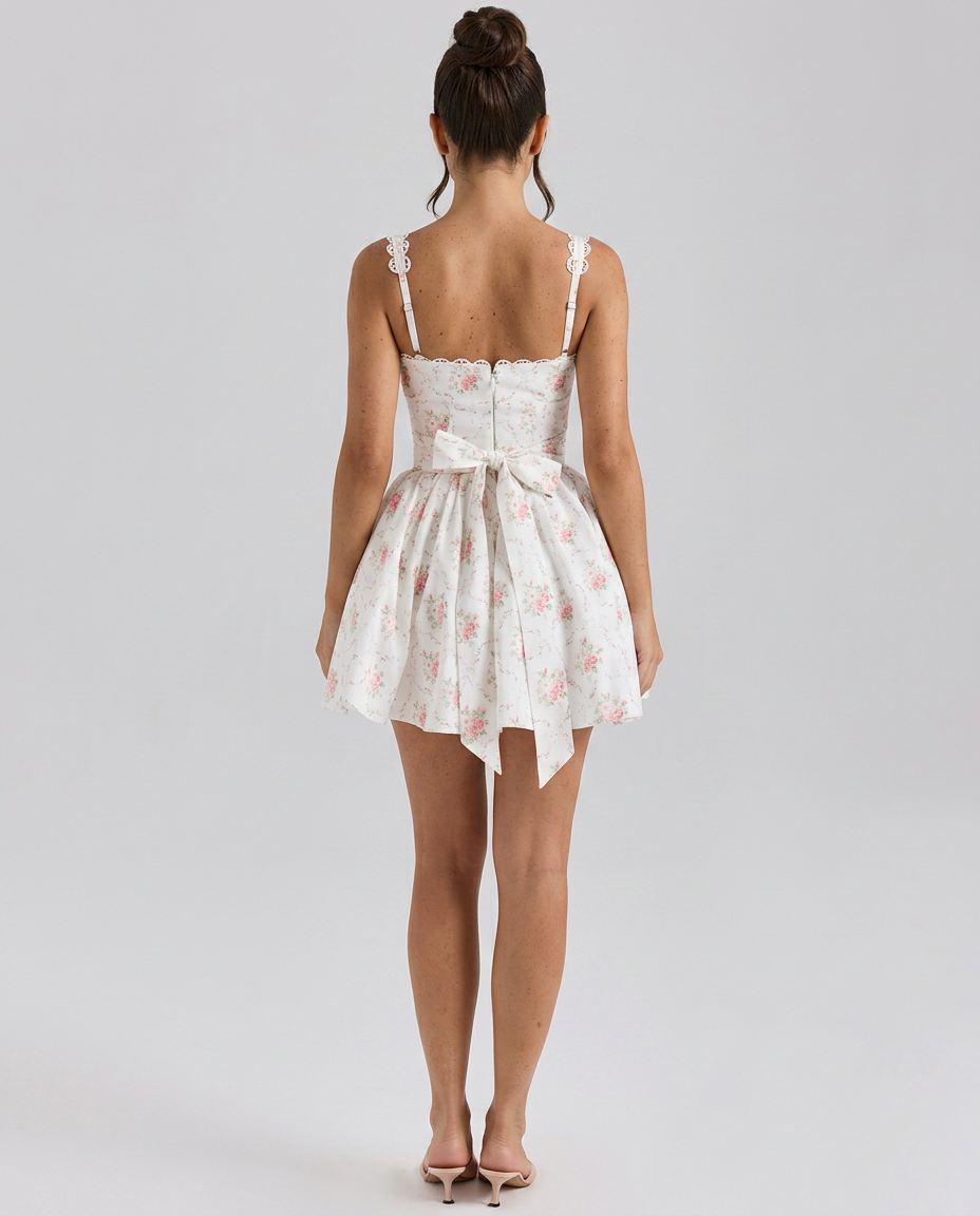 Meagan • Mini Floral con Corsé