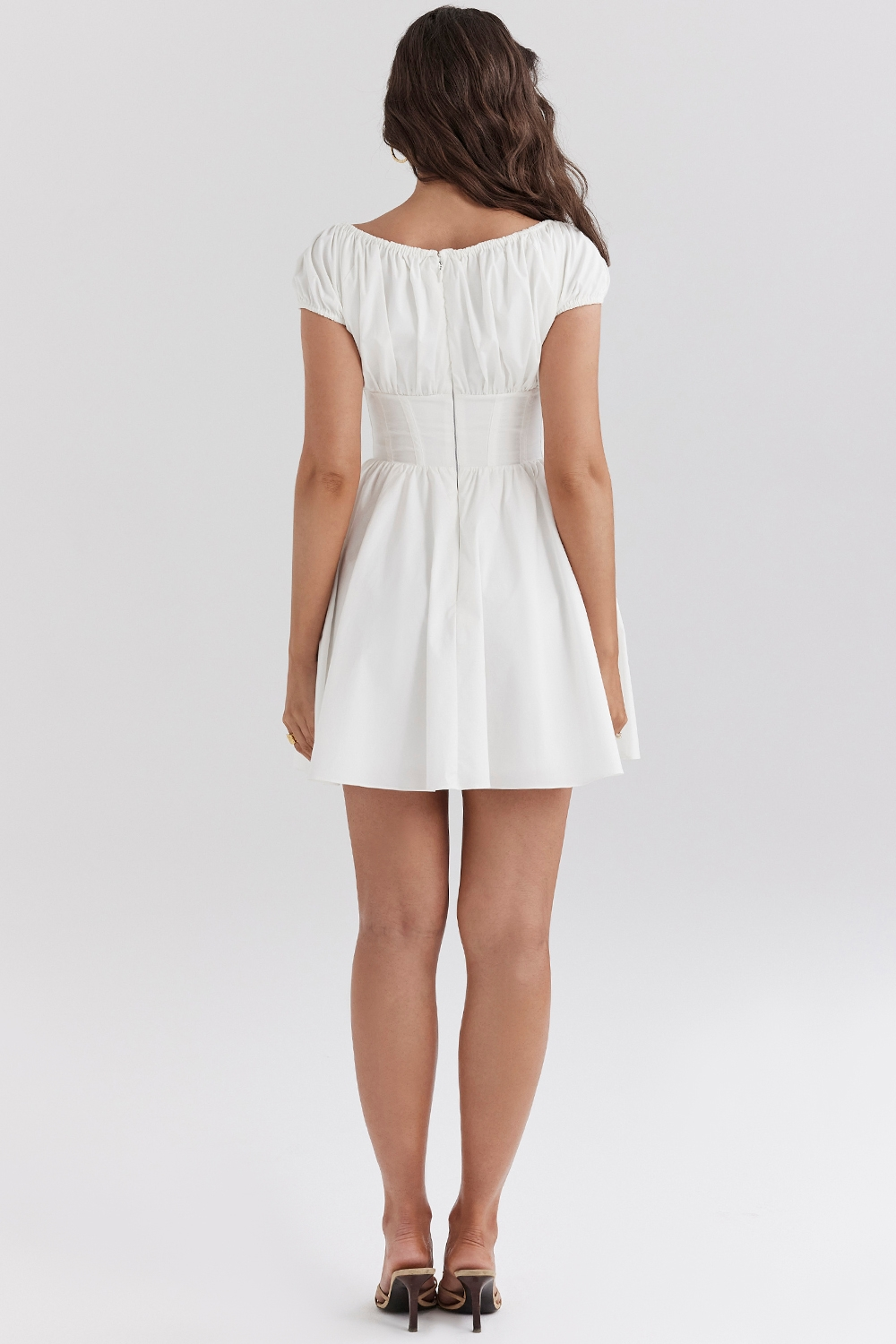 Ursula • Vestido Mini de Algodón Fruncido