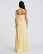 Mary • Vestido Maxi con Cuerpo de Corsé y Espalda con Cierre