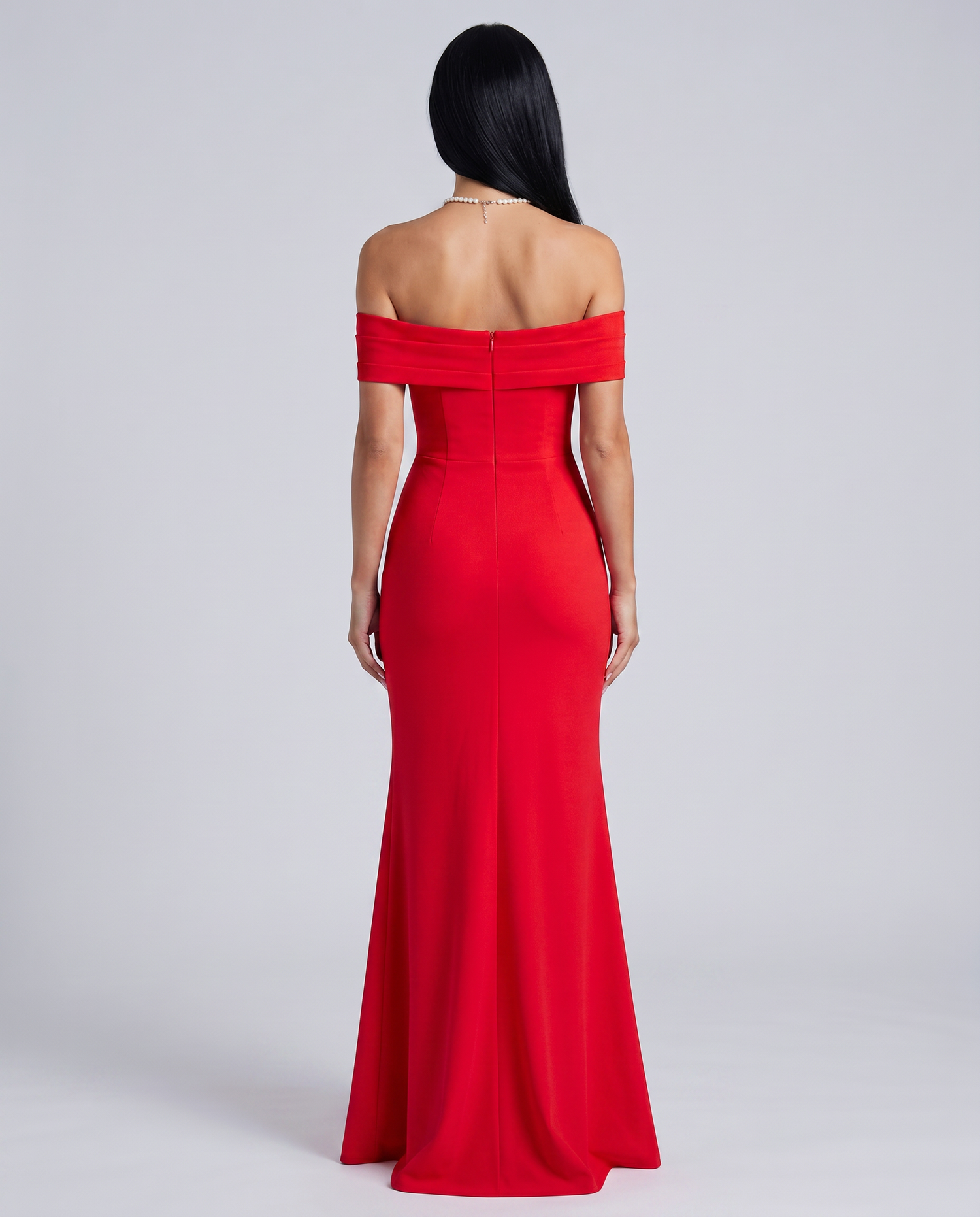 Miriam • Vestido Maxi Off Shoulder con Abertura