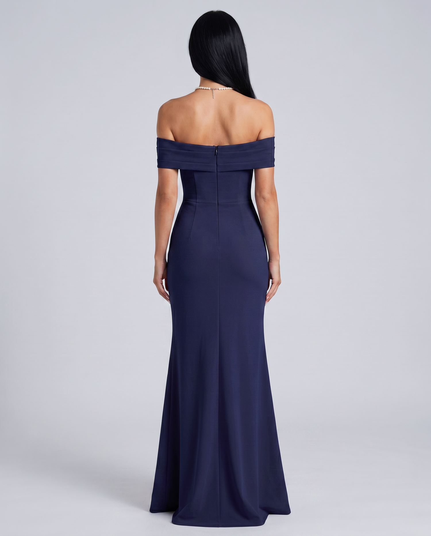 Miriam • Vestido Maxi Off Shoulder con Abertura