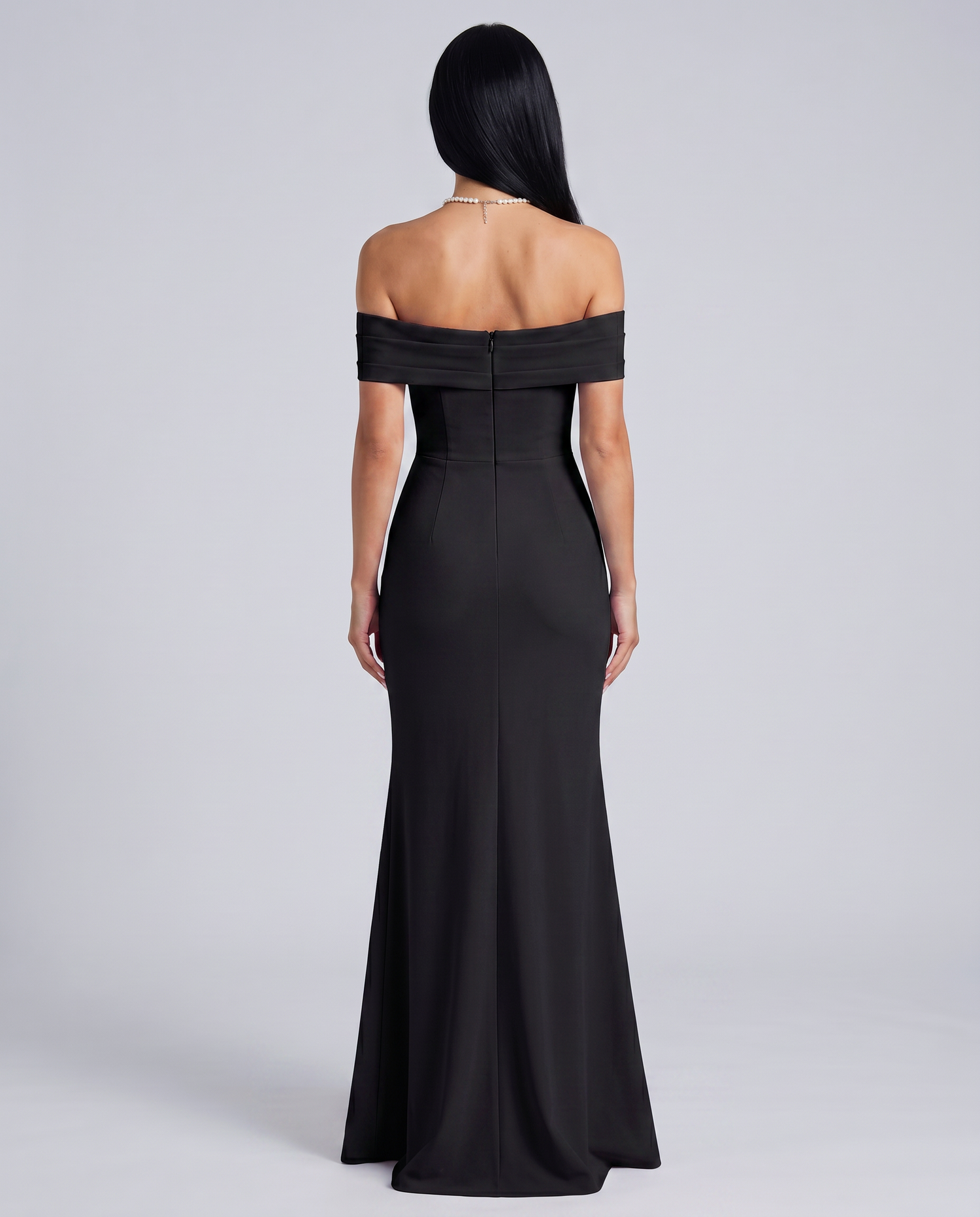 Miriam • Vestido Maxi Off Shoulder con Abertura