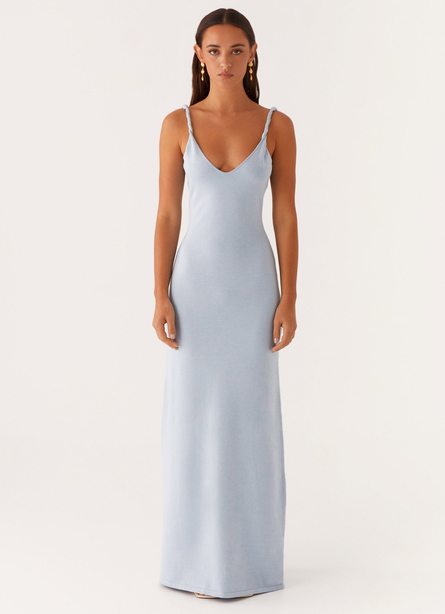 Shawna • Vestido Maxi con Tirantes Torcidos